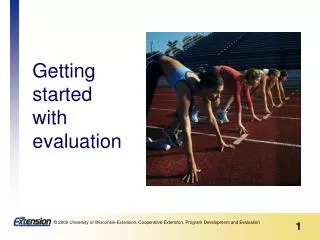 Getting started with evaluation