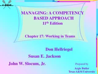 Chapter 17: Working in Teams
