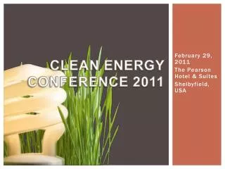 Clean Energy Conference 2011