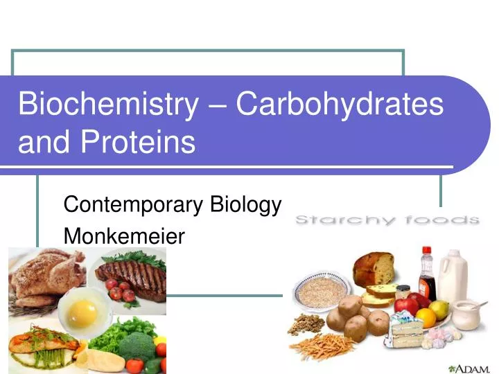 biochemistry carbohydrates and proteins