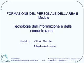 formazione del personale dell area ii ii modulo tecnologie dell informazione e della comunicazione