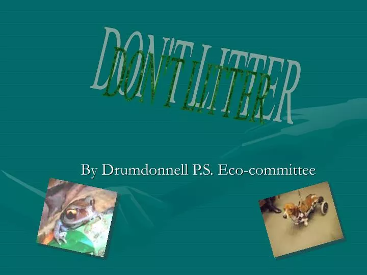 by drumdonnell p s eco committee