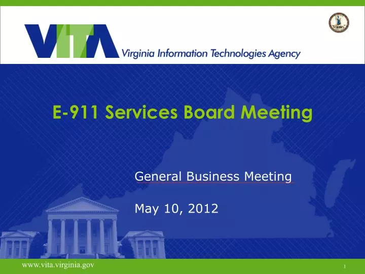 e 911 services board meeting