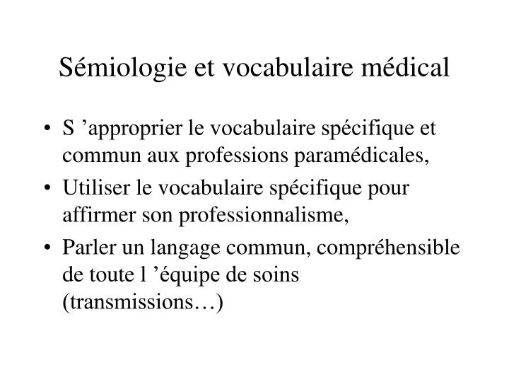 s miologie et vocabulaire m dical