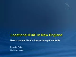Locational ICAP in New England
