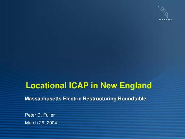 locational icap in new england