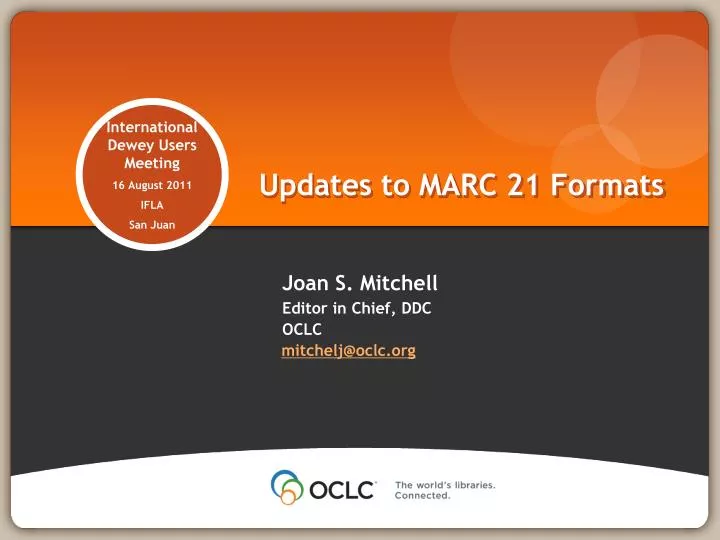 updates to marc 21 formats