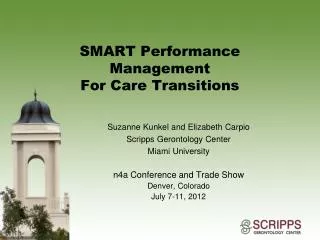 SMART Performance Management For Care Transitions