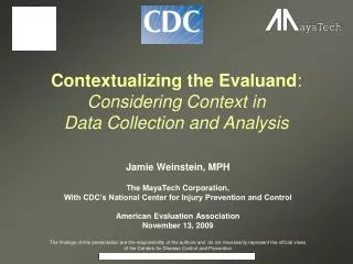 Contextualizing the Evaluand : Considering Context in Data Collection and Analysis