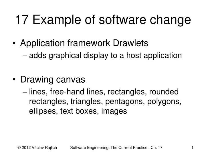 17 example of software change