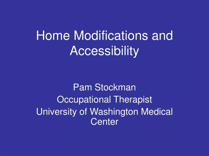 home modifications and accessibility