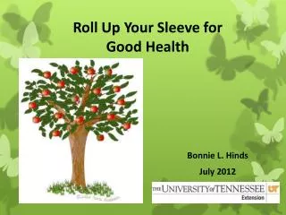 Roll Up Your Sleeve for Good Health
