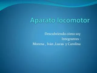 aparato locomotor