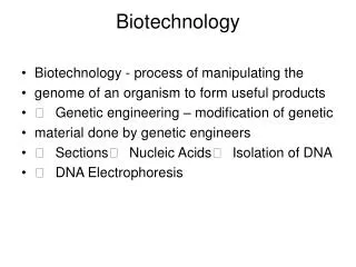 Biotechnology