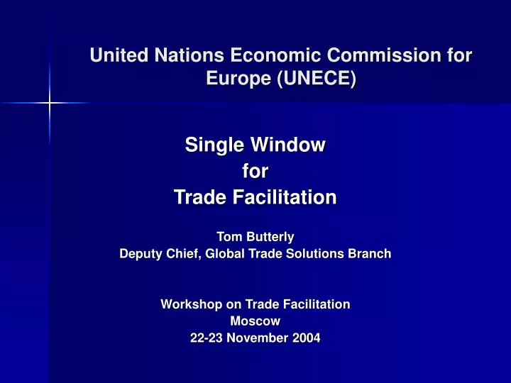 united nations economic commission for europe unece