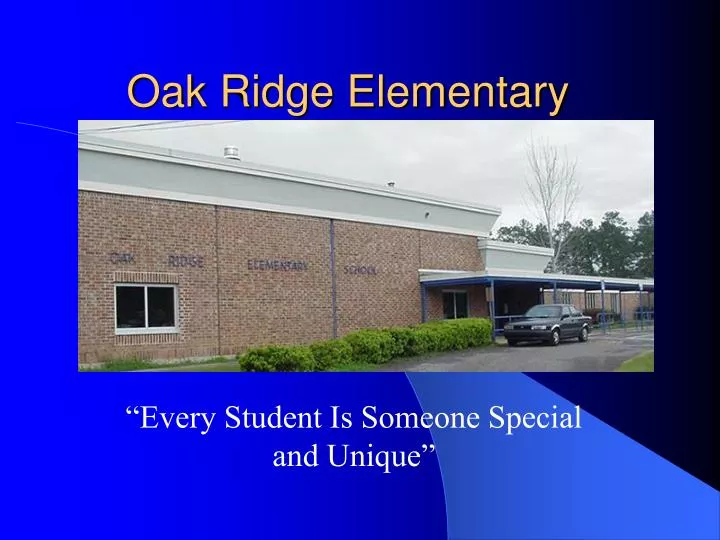 oak ridge elementary
