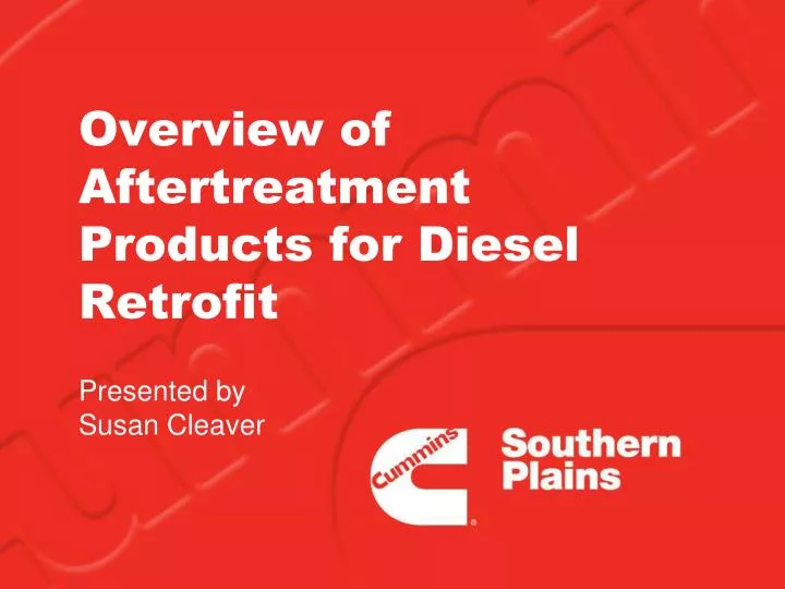 overview of aftertreatment products for diesel retrofit