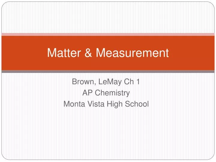 matter measurement