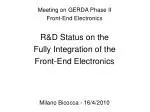 Meeting on GERDA Phase II Front-End Electronics