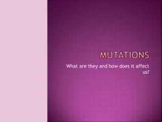 mutations