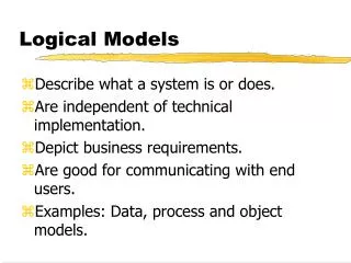 Logical Models
