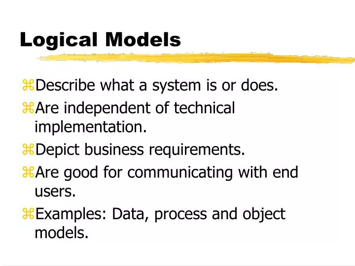 logical models