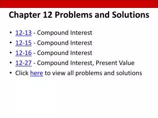 Chapter 12 Problems and Solutions