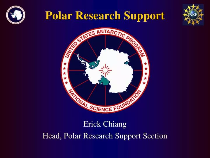 erick chiang head polar research support section