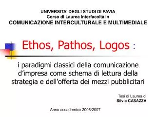 ethos pathos logos