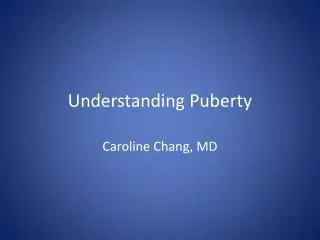 Understanding Puberty