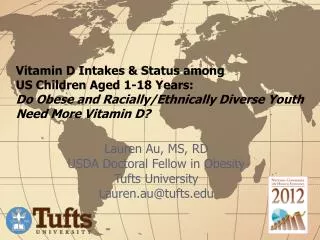 Vitamin D Intakes &amp; Status among US Children Aged 1-18 Years: Do Obese and Racially/Ethnically Diverse Youth Need