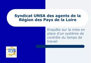Syndicat UNSA des agents de la Région des Pays de la Loire