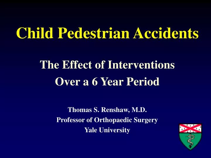 child pedestrian accidents