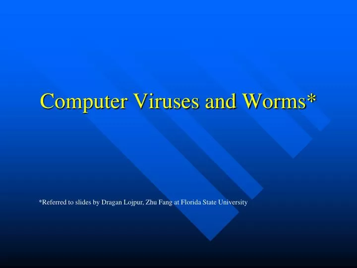 computer viruses and worms