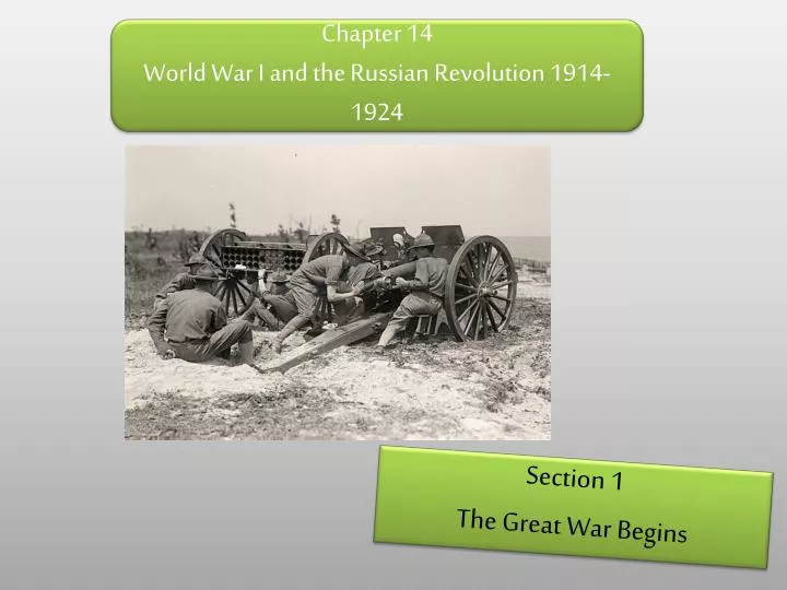 chapter 14 world war i and the russian revolution 1914 1924