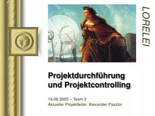 projektdurchf hrung und projektcontrolling