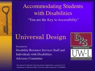 Accommodating Students with Disabilities