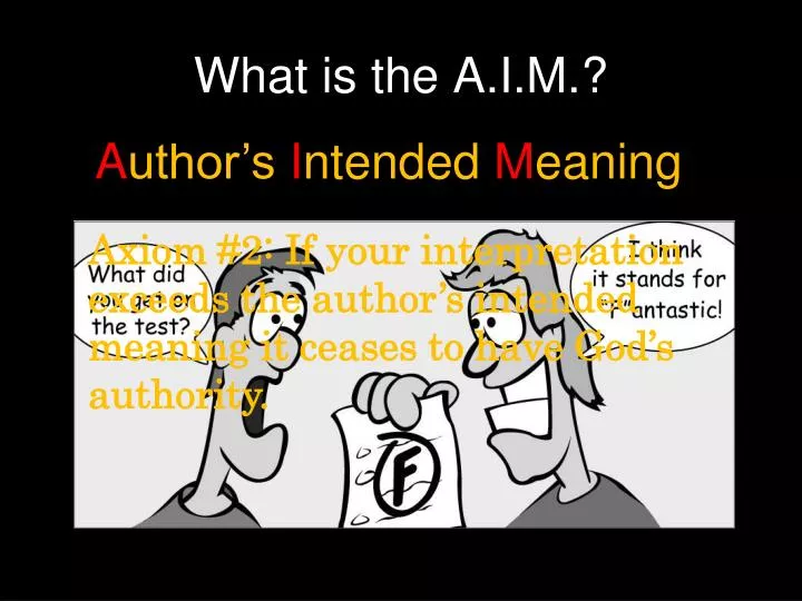 what is the a i m