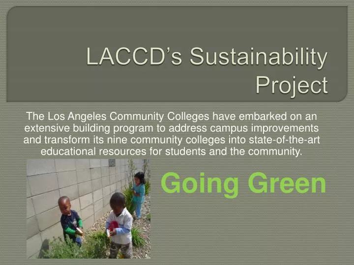laccd s sustainability project