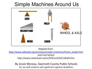 Simple Machines Around Us