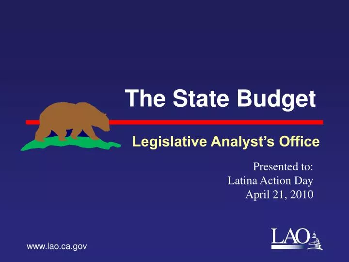 the state budget