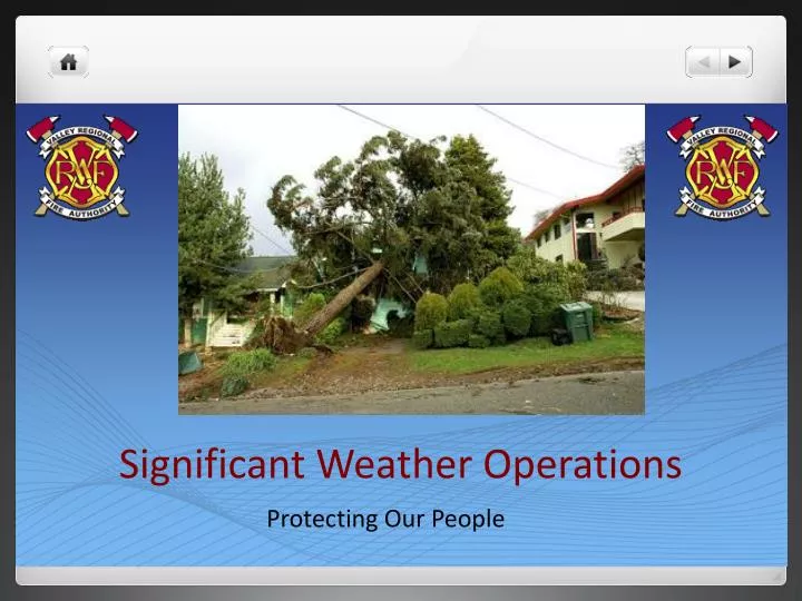 significant weather operations