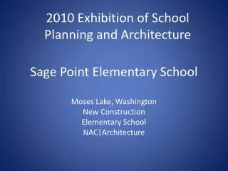 Sage Point Elementary School