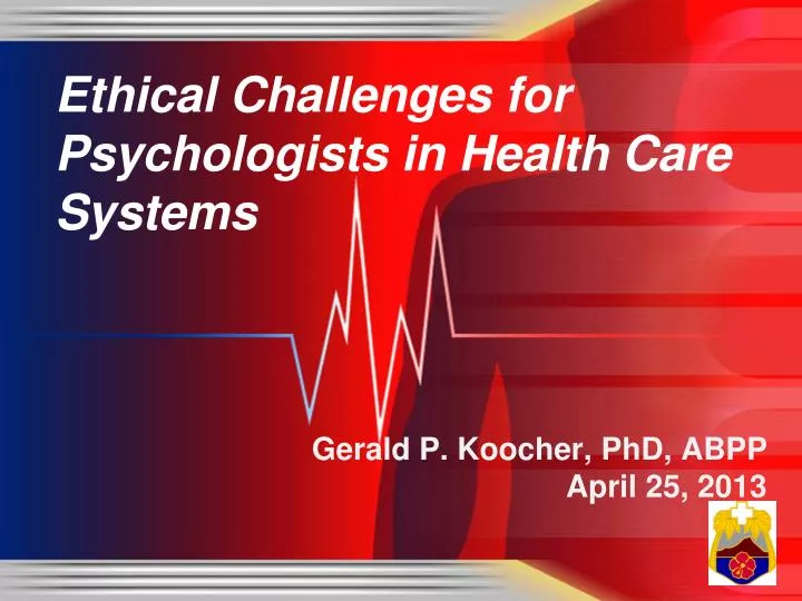 ethical challenges for psychologists in health care systems