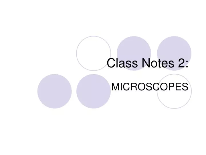 class notes 2