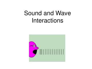 Sound and Wave Interactions