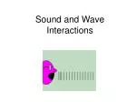 Sound and Wave Interactions - slide 1