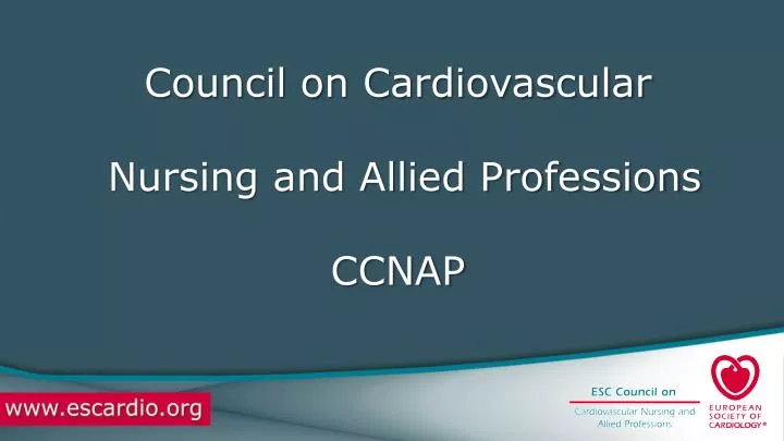 council on cardiovascular nursing and allied professions ccnap