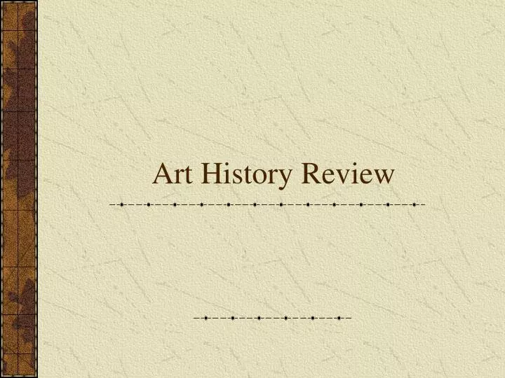 art history review