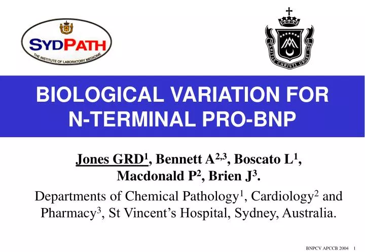 biological variation for n terminal pro bnp